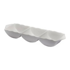 Petisqueira Porcelana Alto Relevo 33 x 10 cm