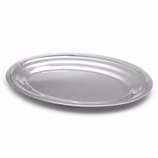 Travessa Oval Inox Rasa - 30 cm