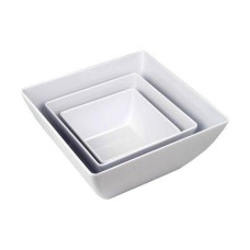 Saladeira Quadrada Melamina 19 x 19 x 10 cm - 2,25 Lts