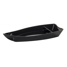 Barco Sushi Policarbonato Preto - 38 x 16 cm